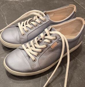 Ecco Soft 7 Leather Lace-Up Casual Sneaker